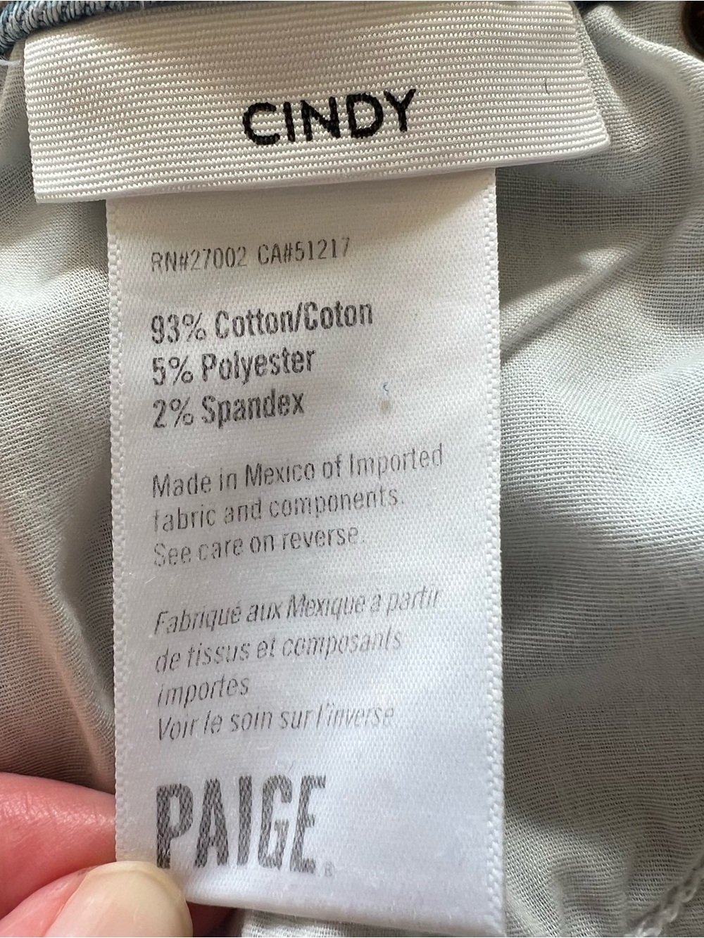PAIGE Cindy Straight Leg Jeans Light Wash Raw Hem Size 28 - Picture 5 of 7
